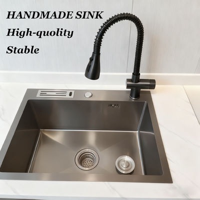 chất lượng  Thickened Seamless Welded 304 Stainless Steel Kitchen Sink Handmade Basin nhà máy