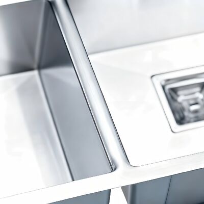 Giá tốt Bồn rửa chén đôi bằng thép không gỉ 304 cao cấp STAR POWER với vòi kéo dài để làm việc hiệu quả trong bếp trực tuyến