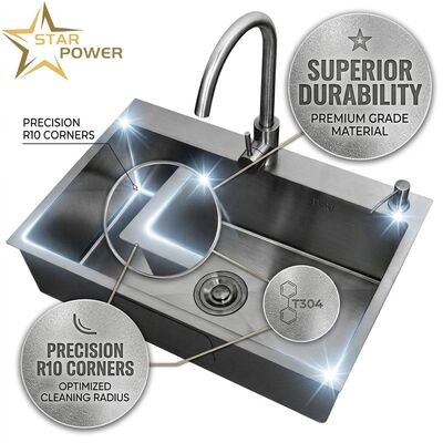 Giá tốt 15 Inch Round Undermount Bar Sink SUS304 20 Gauge Stainless Steel with Basket Strainer trực tuyến