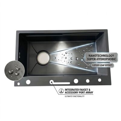 Giá tốt 33 Inch Undermount Double Bowl Kitchen Sink 50/50 SUS304 18 Gauge with Bottom Grids trực tuyến