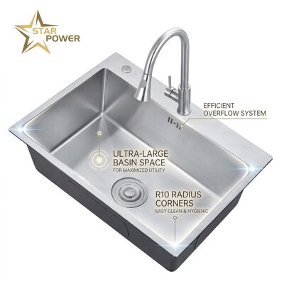 Giá tốt 16 Inch Round Undermount Bar Sink SUS304 18 Gauge Stainless Steel with Basket Strainer trực tuyến