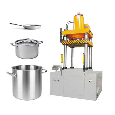 bán tự động 4 Cột nồi sản xuất dây chuyền 500 tấn máy ép thủy lực vẽ sâu cho nồi nấu và chảo