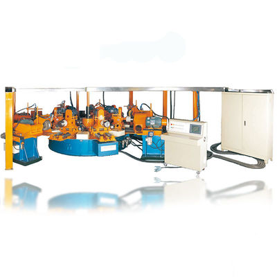 Máy đánh bóng Tiết kiệm Bánh xe đánh bóng Bề mặt bên ngoài Gương kim loại quay 8 trạm Ổn định Gương hoàn thiện