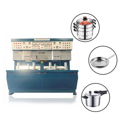 Máy sản xuất dụng cụ nấu ăn hàn đáy bánh sandwich cho nồi nấu bằng thép không gỉ