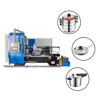 Máy tiện CNC Máy kéo sợi kim loại ngang tự động cho dụng cụ nấu ăn bằng thép không gỉ