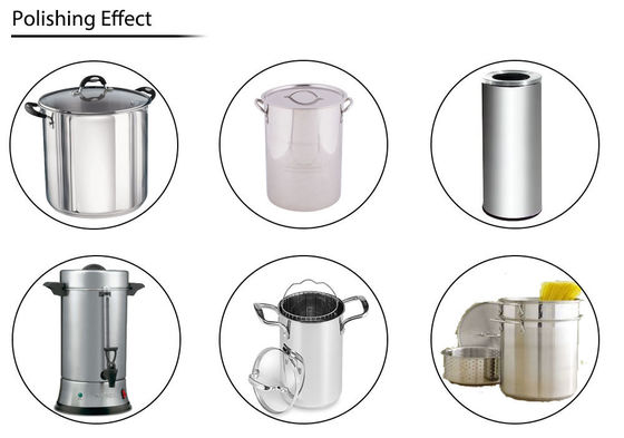 Máy đánh bóng nồi tự động nằm ngang Hấp thụ chân không với đầu đôi 230V