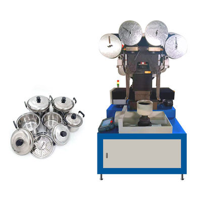 Máy đánh bóng nồi nhôm tự động để chà nhám đai dụng cụ nấu nướng