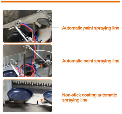 Máy phun sơn tự động công nghiệp để sản xuất dụng cụ nấu nướng được chứng nhận ISO