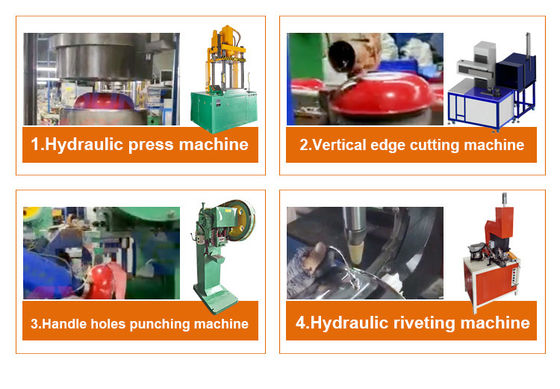 Máy làm nồi bằng thép không gỉ chống dính Thủy lực tự động Cnc Punching