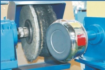 Máy đánh bóng hai đầu theo đuổi đồ nấu ăn bằng thép không gỉ bên ngoài Máy đánh bóng đồ nấu ăn đồ nấu ăn nồi kim loại