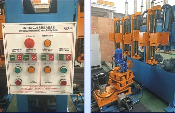 Máy đánh bóng bề mặt bên cạnh và đáy Máy đánh bóng đa trạm Máy đánh bóng cho bộ nồi nấu ăn Máy đánh bóng