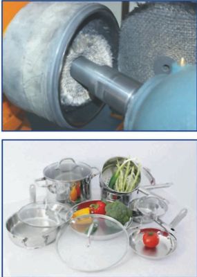 Máy đánh bóng bên trong Máy đánh bóng bên trong chuyển động cơ học Máy làm nồi trong 140r/min 200mm