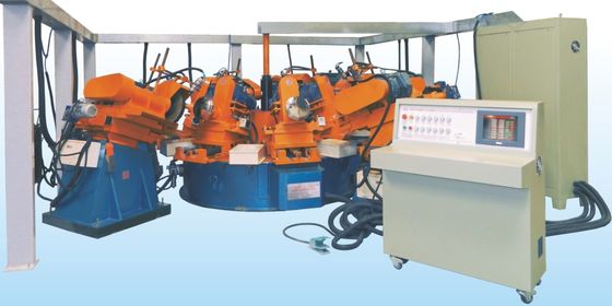 Máy đánh bóng tự động nhiều trạm loại đĩa 0,37kw cho máy chà nhám đồ kim loại cho đồ kim loại/đồ nấu nướng