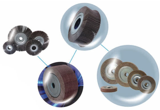 Các dụng cụ kéo bánh flaps cho thép không gỉ Máy tính bên trong đánh bóng và nghiền bánh flaps