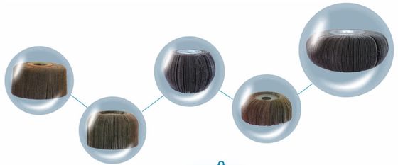Các dụng cụ kéo bánh flaps cho thép không gỉ Máy tính bên trong đánh bóng và nghiền bánh flaps