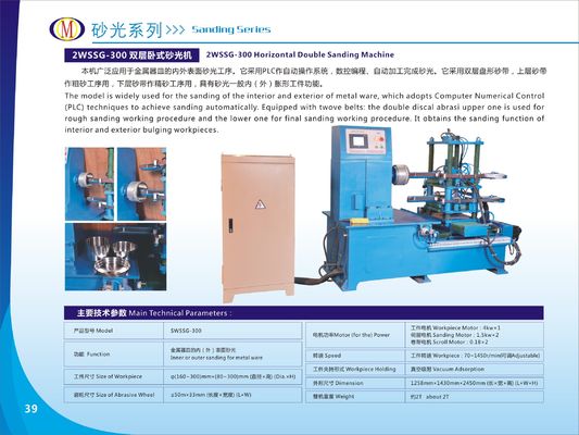 Máy đánh bóng dụng cụ nấu ăn hai máy cho đánh bóng thô và bán gương