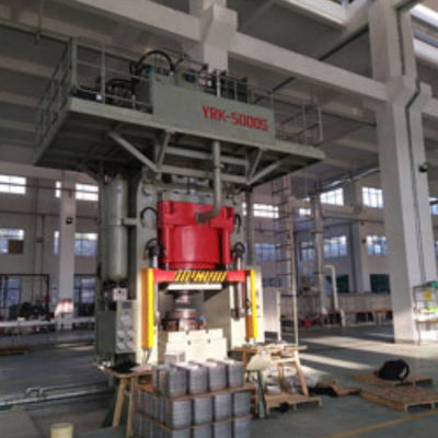 Press thủy lực với đáy đôi và mô phỏng đúc die-đặt hình thành dây thép cuộn trên bể nhiên liệu