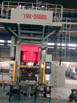 Press thủy lực với đáy đôi và mô phỏng đúc die-đặt hình thành dây thép cuộn trên bể nhiên liệu