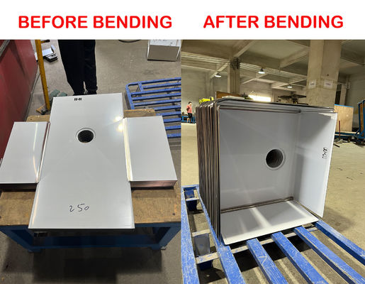 Hệ thống điều khiển tiên tiến 201 và 316L Máy uốn CNC thép không gỉ hai cấp cho bồn rửa tay