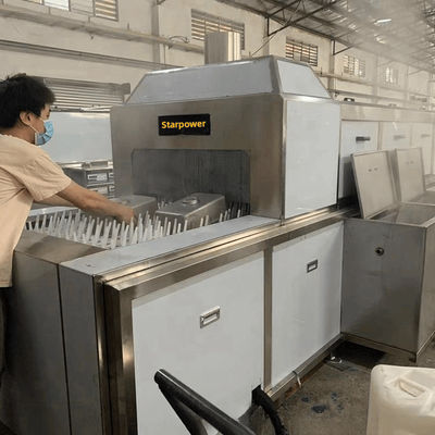 Thiết bị làm sạch và làm khô công nghiệp cho đồ kim loại có khả năng làm sạch cao