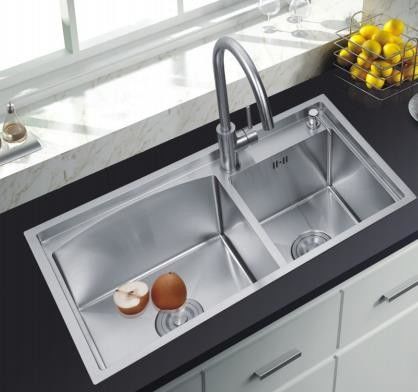 Smart Black Nano Whale Thác thác Thạch Tử đơn-Slot Honeycomb rửa bồn rửa hai bồn rửa bồn rửa bếp máy nồi lớn
