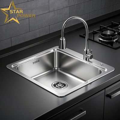 Giá tốt 304 thép không gỉ đơn và hai bồn rửa tích hợp đậm và sâu hơn tăng hình vẽ dây trực tuyến