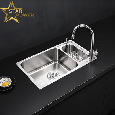 304 Thickened thủ công bồn rửa nhà bếp bề mặt mịn mịn dễ làm sạch