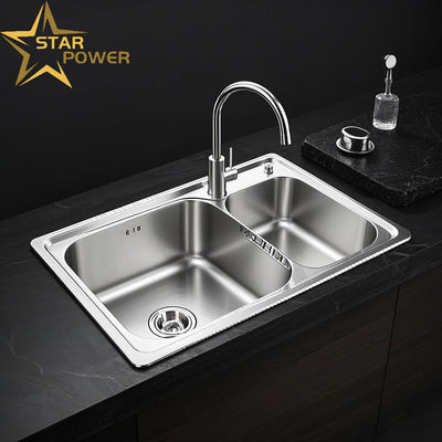 304 Thickened thủ công bồn rửa nhà bếp bề mặt mịn mịn dễ làm sạch
