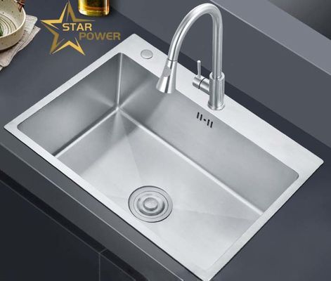 304 thép không gỉ làm bằng tay bồn rửa nhà bếp có thể tùy chỉnh kích thước hình dạng và chức năng cho không gian nhà bếp