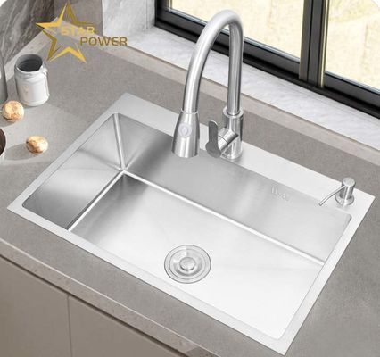 Dễ bảo trì bồn rửa tay bằng thép không gỉ trong nhà bếp gia đình