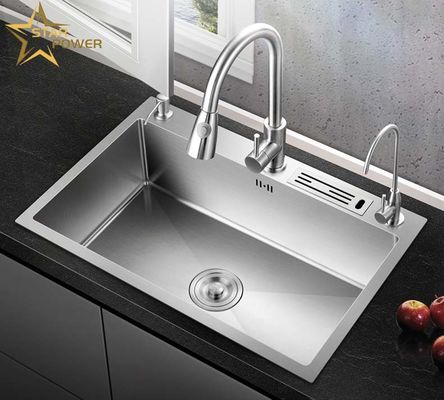 Dễ bảo trì bồn rửa tay bằng thép không gỉ trong nhà bếp gia đình