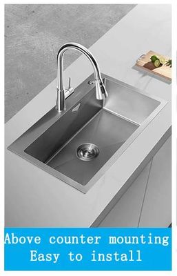 Giá tốt Bồn rửa chén bằng thép không gỉ bề mặt được chà nhám mịn không gồ ghề | Có sẵn độ sâu bồn tùy chỉnh | Có sẵn độ dày thép tùy chỉnh trực tuyến