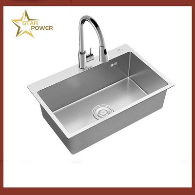 Bề mặt được mài bằng tay mịn mà không thô Thép không gỉ bồn rửa nhà bếp