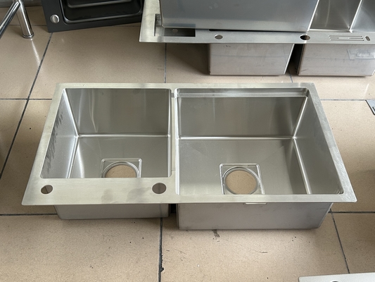 Premium dày - Gauge thép không gỉ đôi - bồn rửa