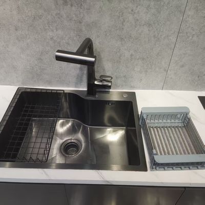 Bồn rửa chén đôi bằng thép không gỉ 304 với phụ kiện