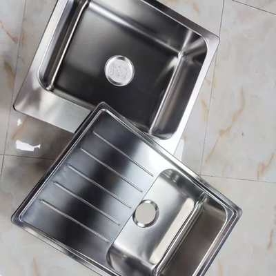 Giá tốt Undermount & Top Mount Tương thích với thực phẩm Thép không gỉ 304 (18/8) Bộ chậu rửa kéo dài Kích thước có thể tùy chỉnh | Máy đo thép tùy chỉnh có sẵn | Độ sâu lưu vực tùy chỉnh có sẵn | Chống rỉ & chống ăn mòn trực tuyến