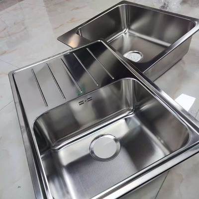 Bộ chậu rửa chén kéo dài bằng thép không gỉ 304, kích thước tùy chỉnh