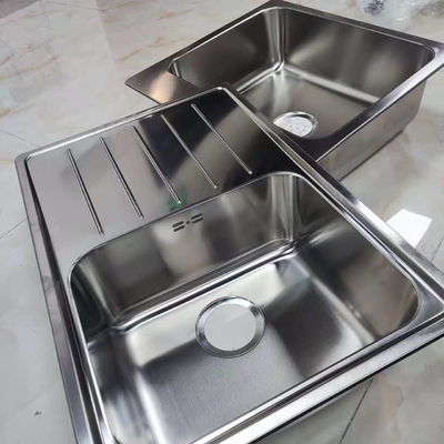 Bộ chậu rửa chén kéo dài bằng thép không gỉ 304, kích thước tùy chỉnh