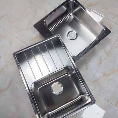 304 thép không gỉ 2 bát bồn rửa nhà bếp với ống thoát nước