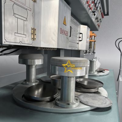 Dual-Station Aluminum Brazing Machine for Cookware 580-620°C 0.3-3 MPa