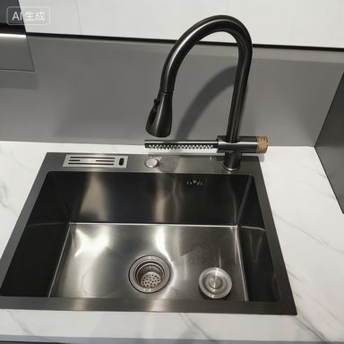 Giá tốt Bộ chậu rửa nhà bếp bằng thép không gỉ siêu bền tích hợp vòi | Có thể tùy chỉnh độ sâu bồn | Có thể tùy chỉnh độ dày thép trực tuyến