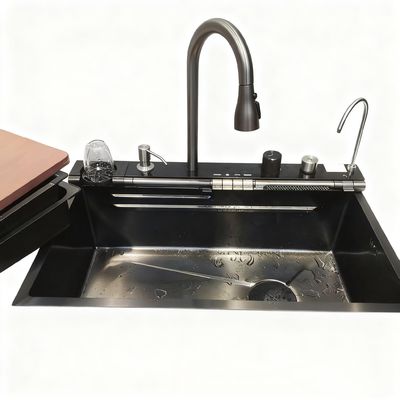 Premium Stainless Steel bồn rửa nhà bếp với cao - Arc vòi