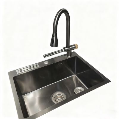 Giá tốt Máy giặt cốc đa chức năng tùy chỉnh tay đánh bóng chính xác 304 thép không gỉ bồn rửa nhà bếp chén hai trực tuyến