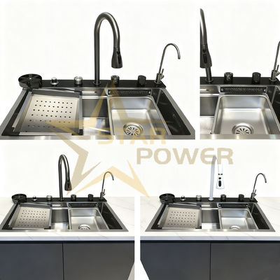 Giá tốt Máy rửa nhà bếp bằng thép không gỉ loại 316Ti được làm bằng tay với bồn rửa sâu 250mm trực tuyến