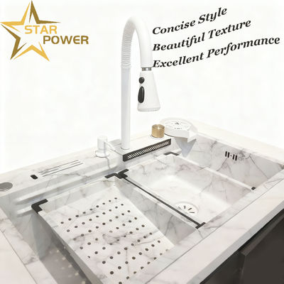 Máy rửa nhà bếp bằng thép không gỉ thủ công với vật liệu tự vệ sinh và chất lượng thực phẩm Nano Hydrophobic 304/316