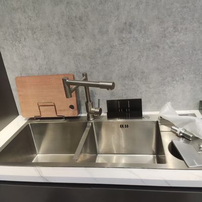 Giá tốt Sản phẩm thủ công chất lượng cao cấp 304/316 Thép không gỉ bồn rửa nhà bếp với lớp phủ kháng khuẩn Ion bạc nano trực tuyến