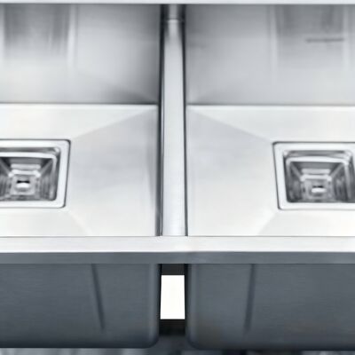 Bồn rửa chén đôi thủ công STAR POWER bằng thép không gỉ 304