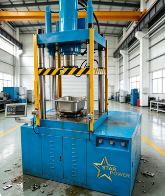 Giá tốt Bốn cột thủy lực máy nén sâu máy nén sâu tự động cho 304 thép không gỉ bếp bồn rửa sản xuất hàng loạt trực tuyến