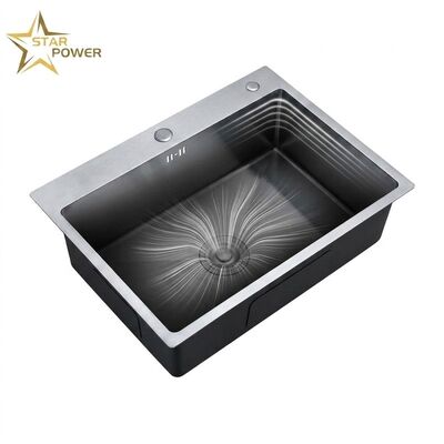 Giá tốt 16 Gauge 304 Stainless Steel Double Bowl Kitchen Sink Drop-in 30x18 Inch 9 Inch Deep Basin Brushed Finish trực tuyến