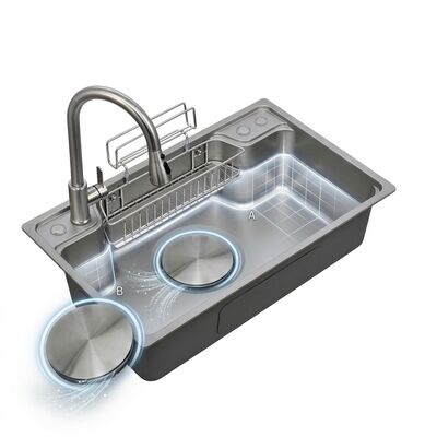 Giá tốt Farmhouse 33x22 Apron Front Kitchen Sink SUS304 Handmade Single Bowl 16 Gauge Deep Basin trực tuyến